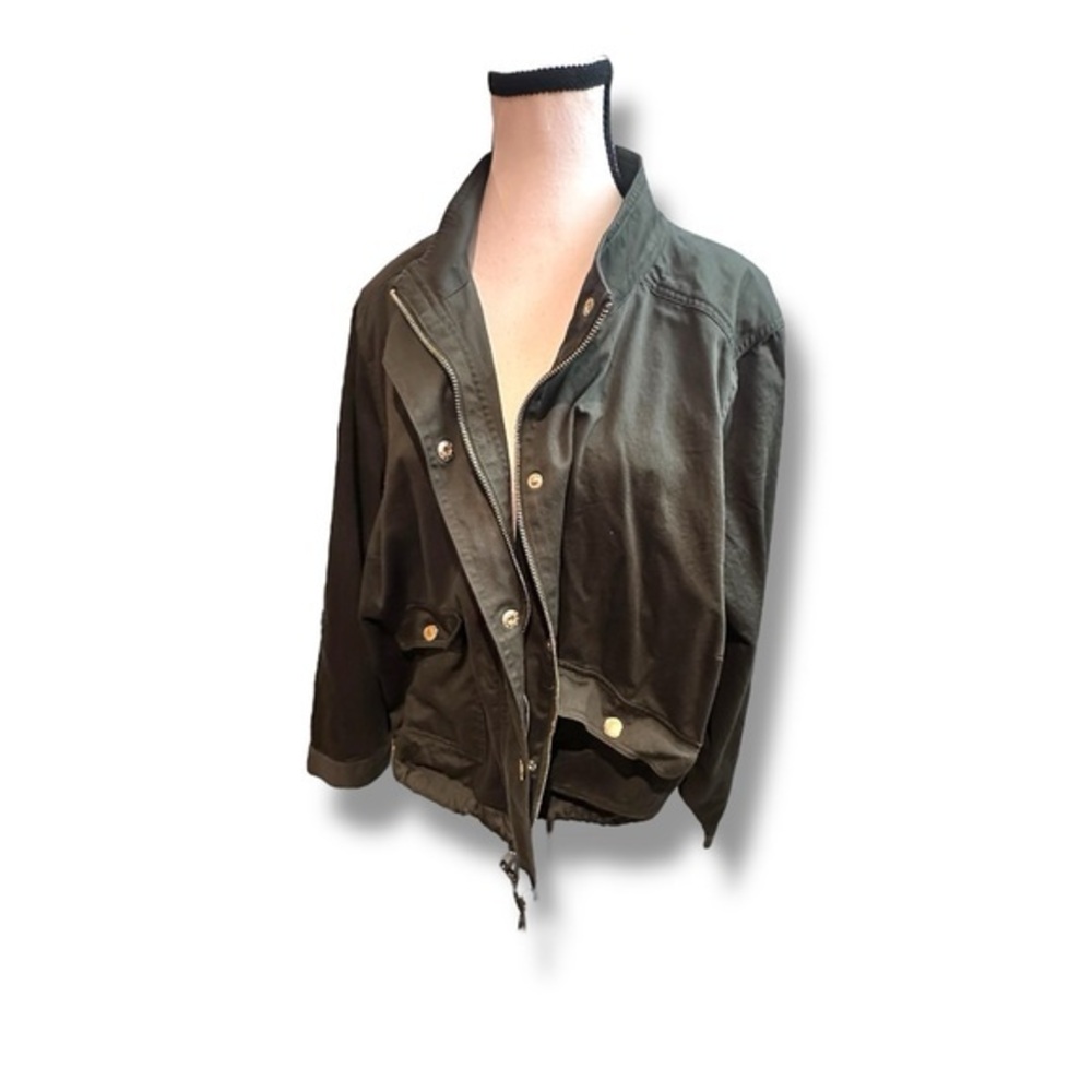 Women's Love & Legend 3X Olive Crop Military Style Jacket